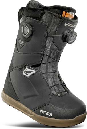 DAMSKIE BUTY SNOWBOARDOWE THIRTYTWO LASHED DOUBLE BOA X VOLCOM Black/Grey/Gum 2025