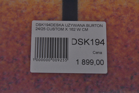 DESKA UŻYWANA BURTON CUSTOM X 24/25 162W NRDSK194