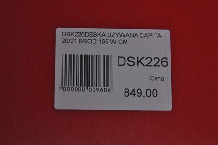 DESKA UŻYWANA CAPITA THE BLACK OF DEATH 20/21 165W NRDSK226