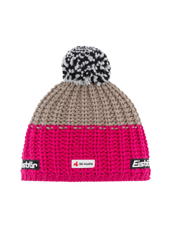 CZAPKA EISBAR REFOCUS POMPON SKA Pink/Beige