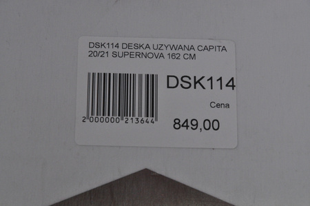 DESKA UŻYWANA CAPITA SUPERNOVA 20/21 162 cm NRDSK114