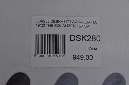 DESKA UŻYWANA CAPITA THE EQUALIZER 19/20 150 cm NRDSK280