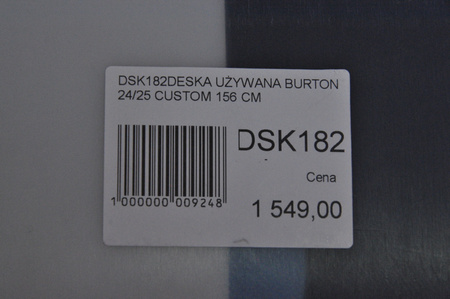DESKA UŻYWANA BURTON CUSTOM 24/25 156 cm NRDSK182