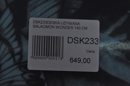 DESKA UŻYWANA SALOMON WONDER 140 cm NRDSK233