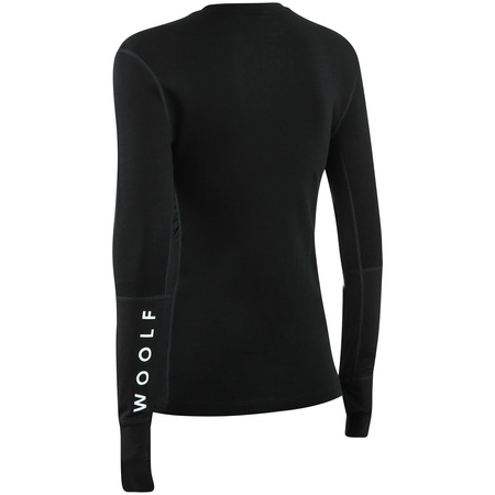 DAMSKA KOSZULKA TERMOAKTYWNA WOOLF MERINO NIBBI LS PERFORMANCE Black