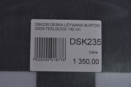 DESKA UŻYWANA BURTON FEELGOOD 23/24 142 cm NRDSK235