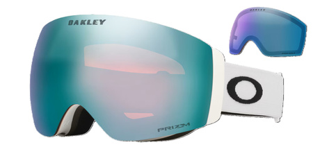 GOGLE OAKLEY FLIGHT DECK PRO M Matte Whitte / Prizm Snow Sapphire Iridium + Prizm Iced 2026