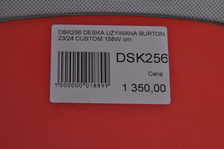 DESKA UŻYWANA BURTON CUSTOM 23/24 158W cm NRDSK256