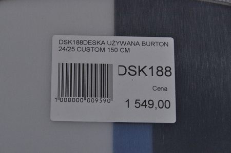 DESKA UŻYWANA BURTON CUSTOM 24/25 150 cm NRDSK188