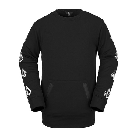 BLUZA SNOWBOARDOWA VOLCOM LET IT STORM CREW Black 2022