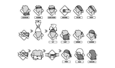 JUNIORSKI BUFF CHUSTA THERMONET Reris Camelia