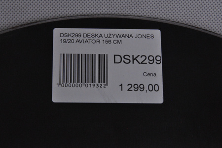 DESKA UŻYWANA JONES AVIATOR 19/20 156 cm NRDSK299
