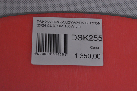 DESKA UŻYWANA BURTON CUSTOM 23/24 158W cm NRDSK255