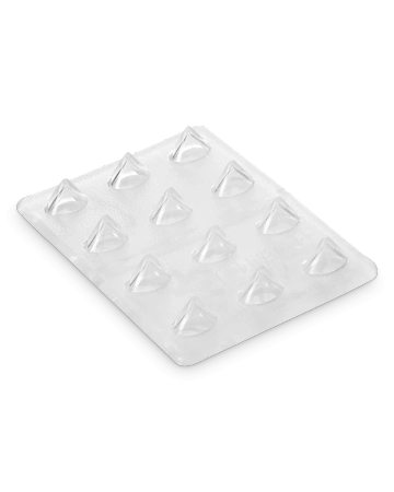 PAD ANTYPOŚLIZGOWY CRAB GRAB MINI SHARK TEETH Clear