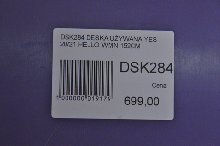 DESKA UŻYWANA YES HELLO 20/21 152cm NRDSK284