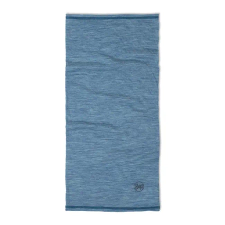 BUFF CHUSTA MERINO WOOL LIGHTWEIGHT Solid Lake Blue