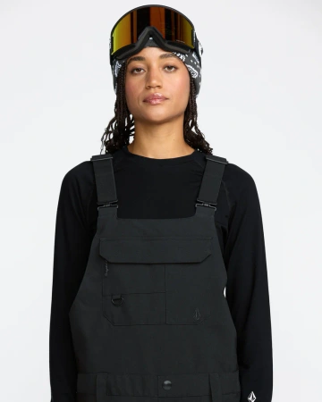 DAMSKIE SPODNIE SNOWBOARDOWE VOLCOM CRESTON 3D STRETCH BIB OVERALL Black 2026