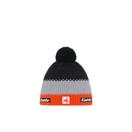 JUNIORSKA CZAPKA EISBAR STAR POMPON SA Orange/Black