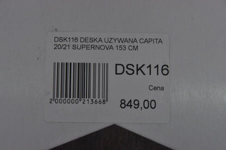 DESKA UŻYWANA CAPITA SUPERNOVA 20/21 153 cm NRDSK116