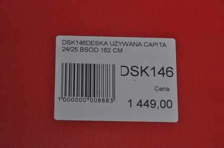 DESKA UŻYWANA CAPITA THE BLACK SNOWBOARD OF DEATH 24/25 162 cm NRDSK146