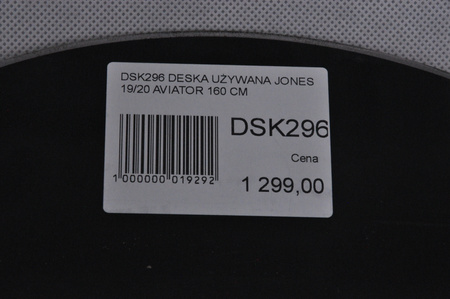 DESKA UŻYWANA JONES AVIATOR 19/20 160 cm NRDSK296
