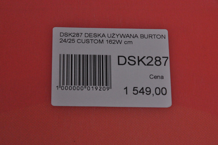 DESKA UŻYWANA BURTON CUSTOM 23/24 162W cm NRDSK287