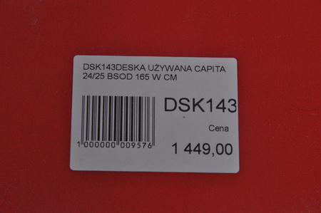 DESKA UŻYWANA CAPITA THE BLACK SNOWBOARD OF DEATH 24/25 165W NRDSK143