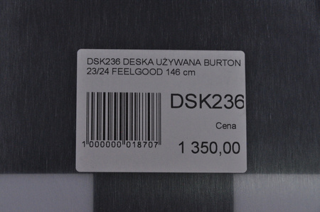 DESKA UŻYWANA BURTON FEELGOOD 23/24 146 cm NRDSK236