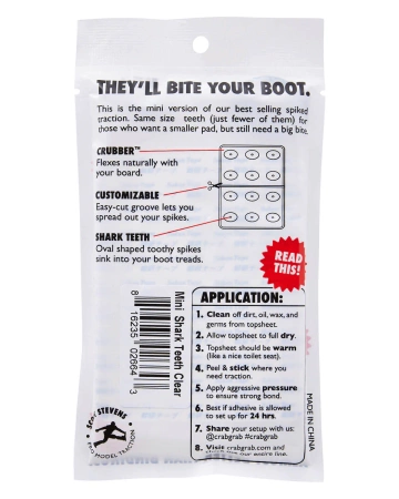PAD ANTYPOŚLIZGOWY CRAB GRAB MINI SHARK TEETH Black