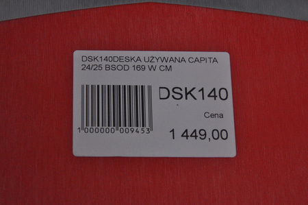 DESKA UŻYWANA CAPITA THE BLACK SNOWBOARD OF DEATH 24/25 169W NRDSK140