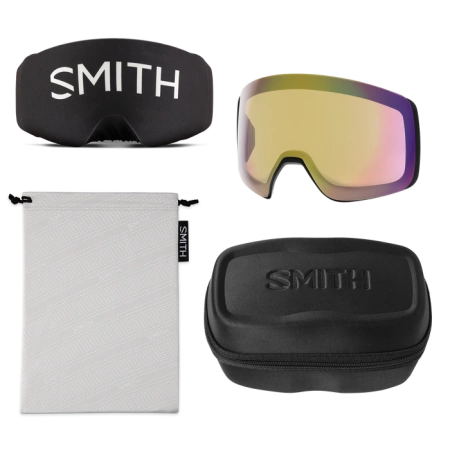 GOGLE SMITH 4D MAG XL Black/Sun Red Mirror 2026