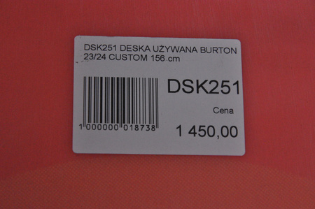 DESKA UŻYWANA BURTON CUSTOM 23/24 156 cm NRDSK251