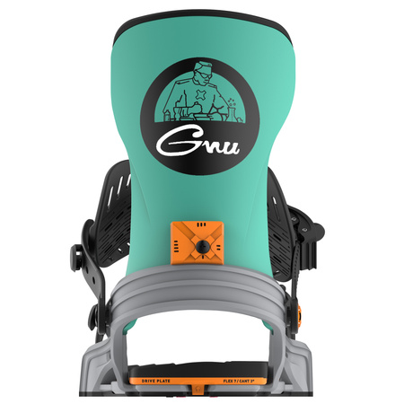 WIĄZANIA SNOWBOARDOWE BENT METAL AXTION Grey/Green 2026