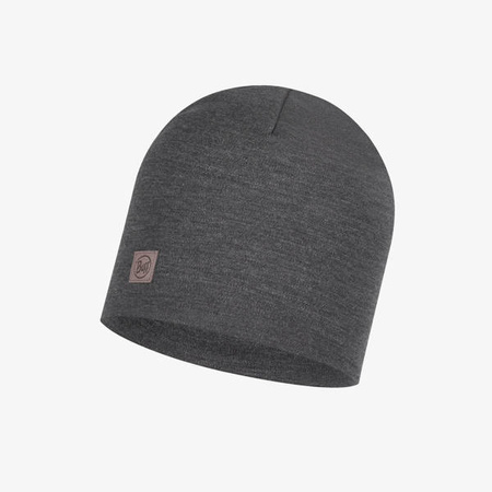 CZAPKA BUFF MERINO  HEAVYWEIGHT HAT SOLID Grey