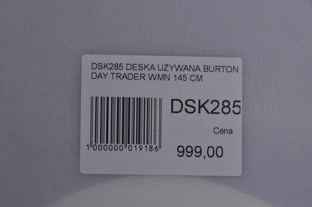 DESKA UŻYWANA BURTON DAY TRADER 19/20 145 cm NRDSK285