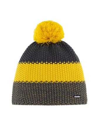 CZAPKA EISBAR STAR POMPON RL Grey/Yellow