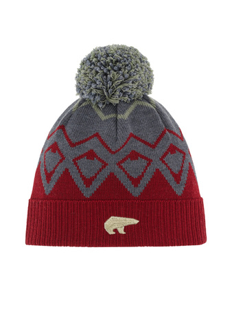 CZAPKA EISBAR ZIGGY OS POMPON Red/Grey