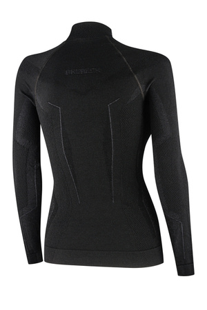 DAMSKA KOSZULKA TERMICZNA BRUBECK EXTREME MERINO Black