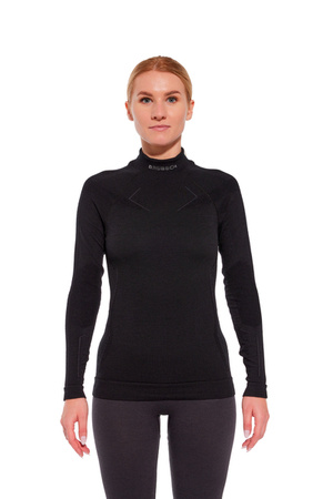 DAMSKA KOSZULKA TERMICZNA BRUBECK EXTREME MERINO Black