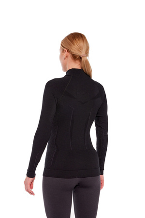 DAMSKA KOSZULKA TERMICZNA BRUBECK EXTREME MERINO Black