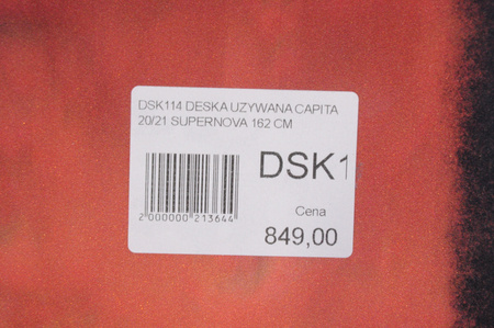 DESKA UŻYWANA CAPITA SUPERNOVA 20/21 162 cm NRDSK114