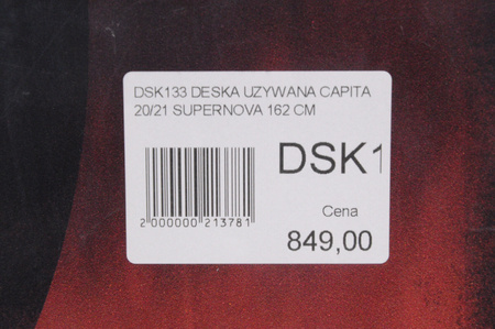 DESKA UŻYWANA CAPITA SUPERNOVA 20/21 162 cm NRDSK133