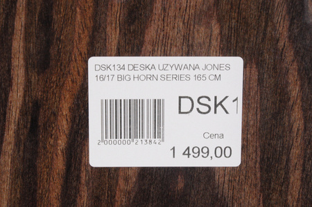 DESKA UŻYWANA JONES BIG HORN SERIES 16/17 165 cm NRDSK134