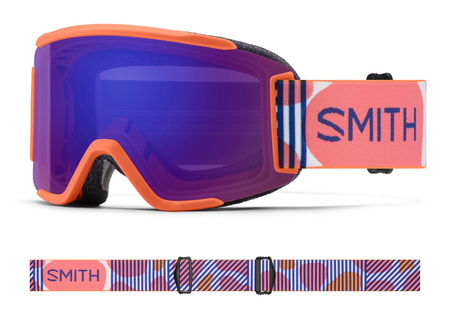 GOGLE SMITH SQUAD S Coral Riso Print/Everyday Violet Mirror 2023