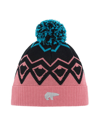 JUNIORSKA CZAPKA EISBAR ZIGGY OS POMPON Pink/Blue