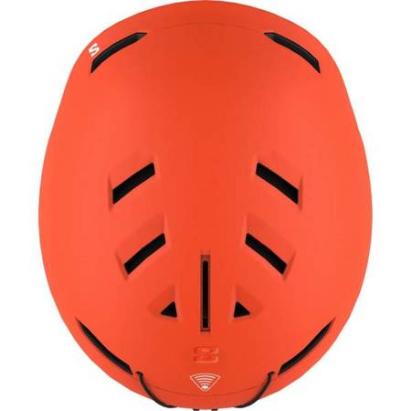 JUNIORSKI KASK NARCIARSKI SALOMON HUSK Neon Orange 2024