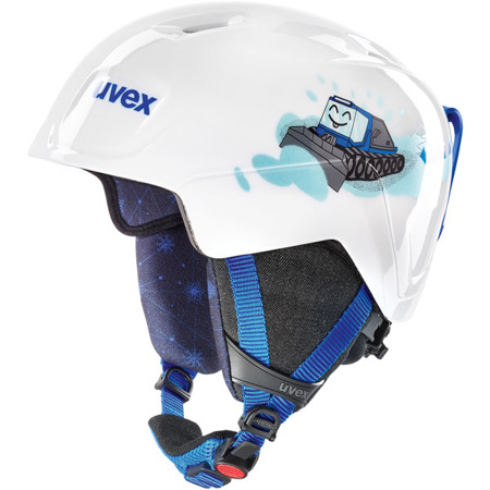 JUNIORSKI KASK NARCIARSKI UVEX MANIC White Caterpillar 2020