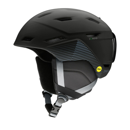 KASK SMITH MISSION MIPS Matte Black Stripes 2025