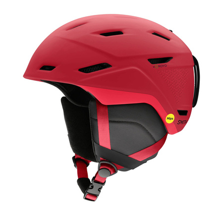 KASK SMITH MISSION MIPS Matte Crimson Geo 2025