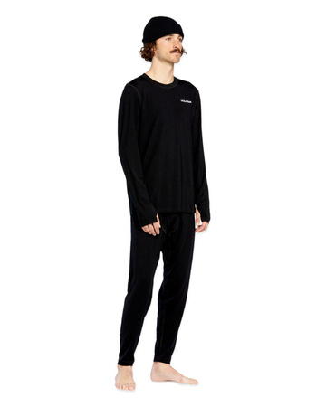 KOSZULKA TERMOAKTYWNA VOLCOM MERINO BLEND CREW Black 2025